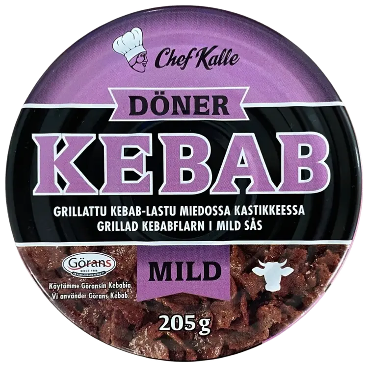 Chef Kalle Grillattu Döner-lastu miedossa kastikkeessa 205g