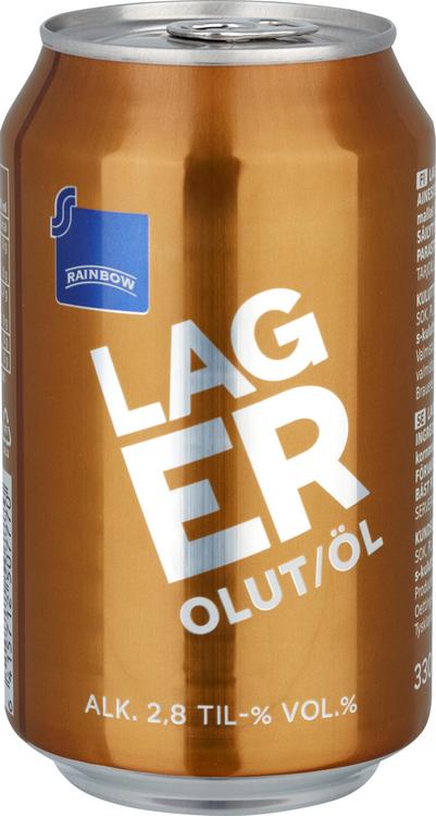 Rainbow Lager olut 2,8% 0,33l