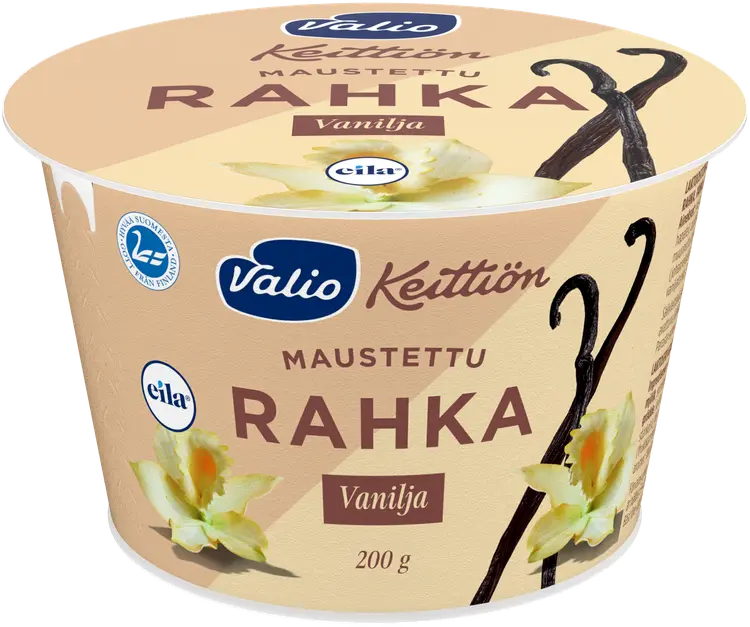 Valio Keittiön maustettu rahka 200 g vanilja laktoositon