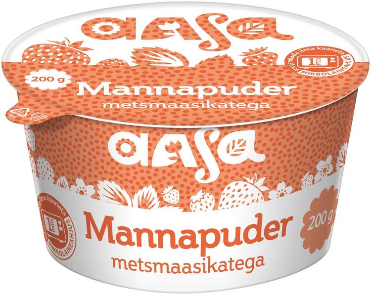 Maasikatega mannapuder, 200 g