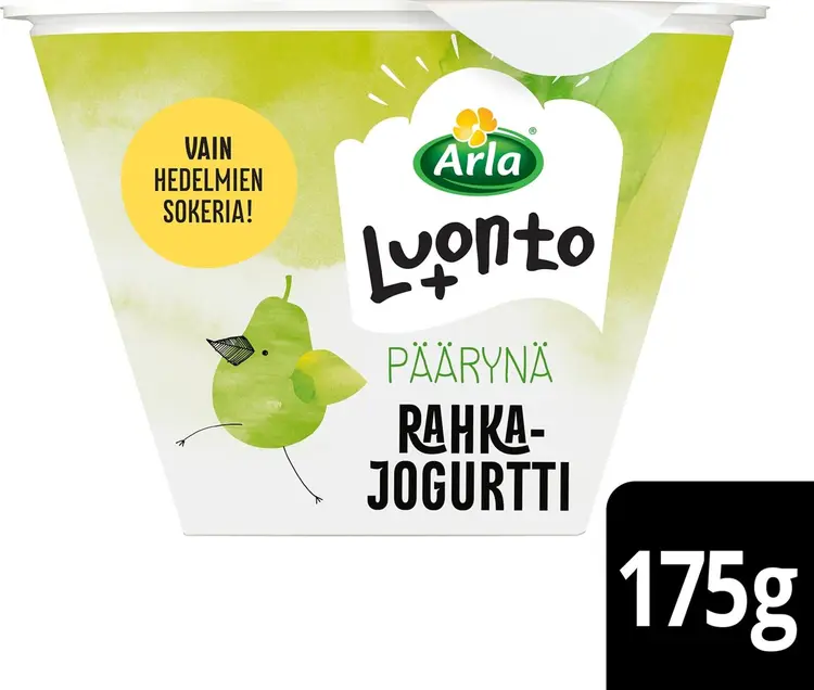 Arla Luonto+ päärynärahkajogurtti 175 g laktoositon