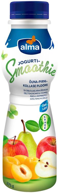 Alma õuna-pirni-kollase ploomi jogurtismuuti, 275 g