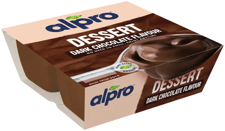Alpro Dessert Soijapohjainen tummasuklaa-jälkiruoka 4x125g