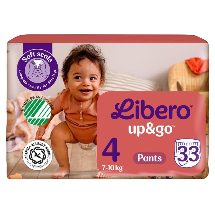 LIBERO Up&Go housuvaippa koko 4, 33kpl, 7-10 kg