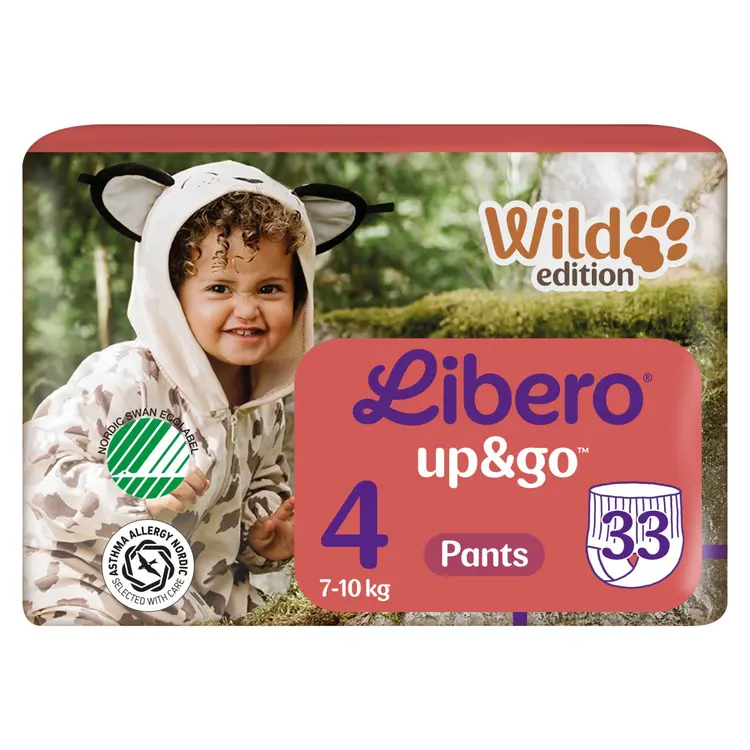 LIBERO Up&Go housuvaippa koko 4, 33kpl, 7-10 kg