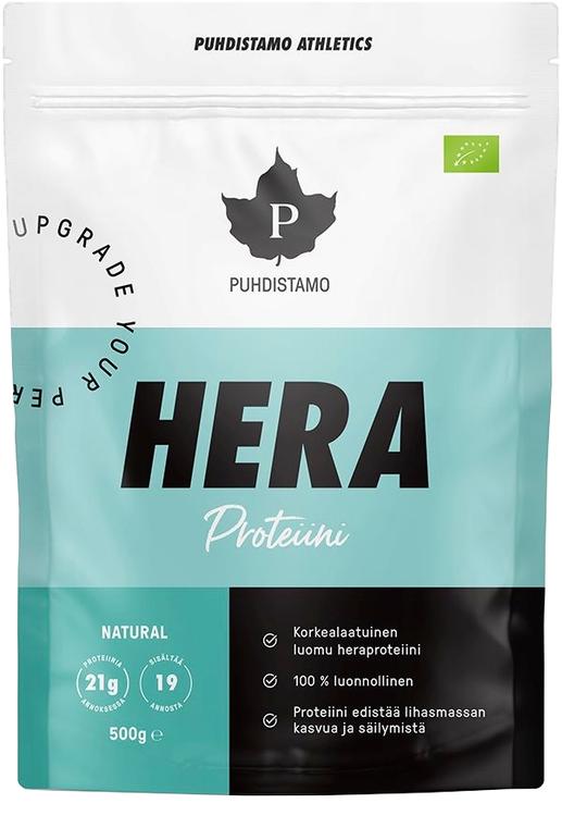 Puhdistamo Athletics Luomu Heraproteiini Natural 500 g