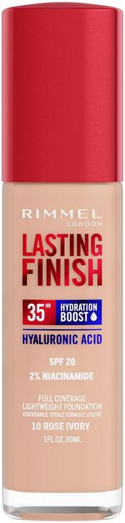 Rimmel Lasting Finish 35H Foundation meikkivoide 30ml, 010 Rose Ivory