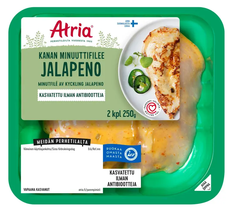 Atria Kanan Minuuttifilee Jalapeno 250g