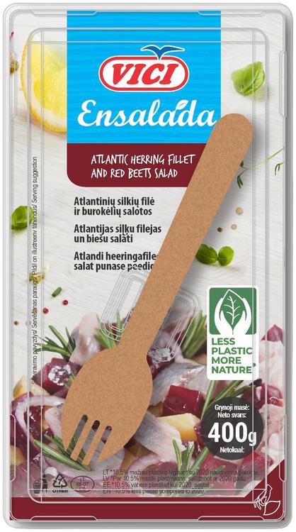 Vici Heeringafilee Salat Punase Peediga 400G