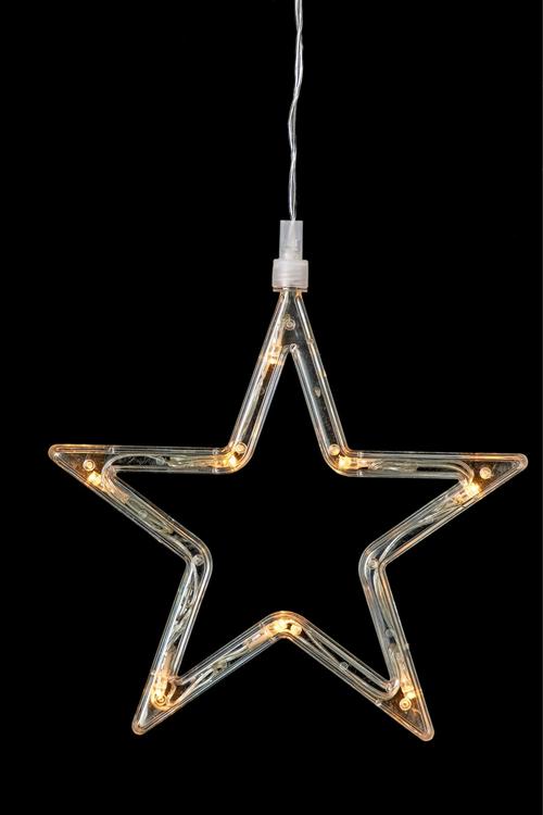Siluett aknale Täht 8 led, 18,5 x 18,5 cm, patareitoide,  3 x AAA  ei ole pakendis, sise.