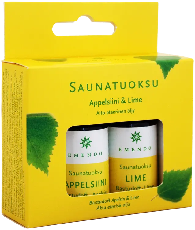 Emendo 2x10ml saunatuoksut appelsiini ja lime