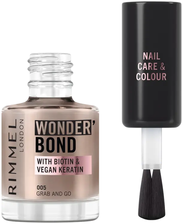 Rimmel Wonderbond Nail Polish 12 ml, 005 Grab and Go kynsilakka