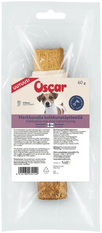 Oscar Herkkurulla kalkkunatäytteellä 60g (1kpl)