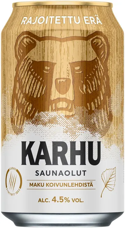Karhu Saunaolut 4,5% olut tlk 0,33 L