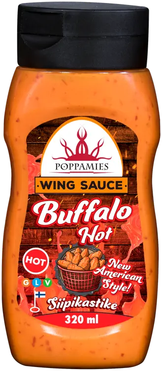 Poppamies Buffalo Hot siipikastike 320ml