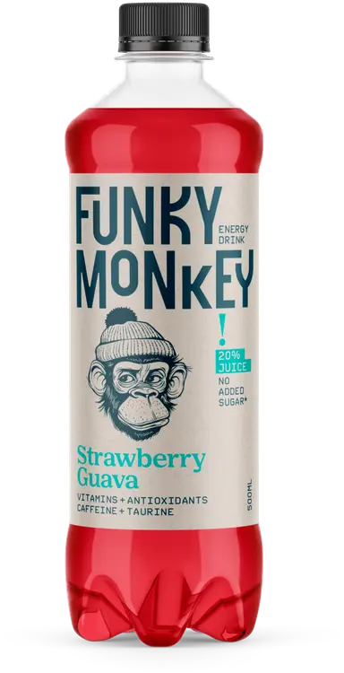 FUNKY MONKEY Strawberry Guava energiajuoma 500 ml