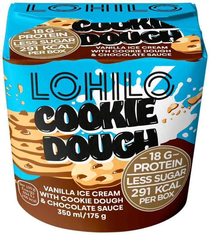 LOHILO Cookie Dough proteiinijäätelö 350ml