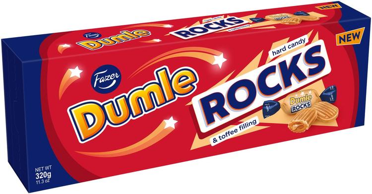Fazer Dumle Rocks toffeekarkki 320g