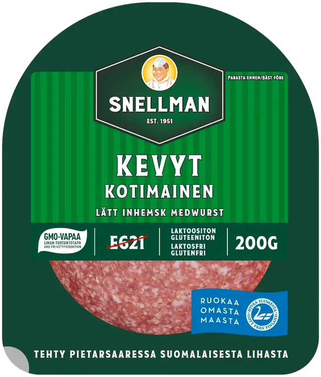 Snellman Kevyt kotimainen meetvursti viipaleet 200g