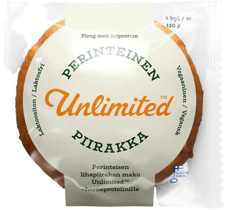 Unlimited piirakka herneproteiini 110g, einespiirakka