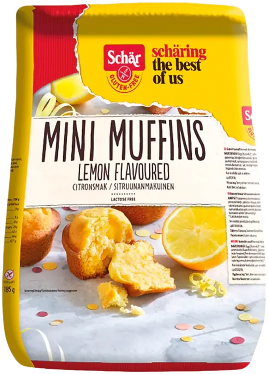 Schär sitruunanmakuiset minimuffinssit gluteeniton 185g/8kpl