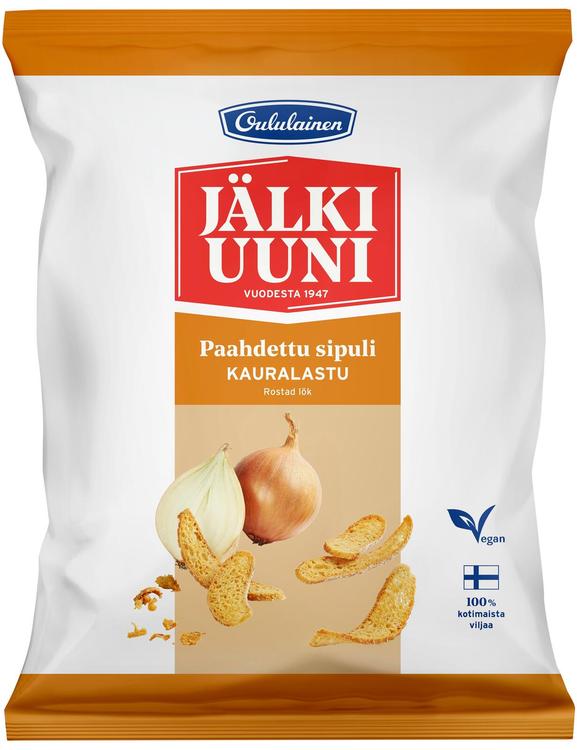 Oululainen Jälkiuuni Paahdettu Sipuli kauralastu 120g
