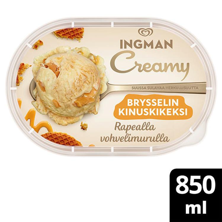 Ingman Creamy Brysselin Kinuskikeksi Jäätelö 850ml/464g