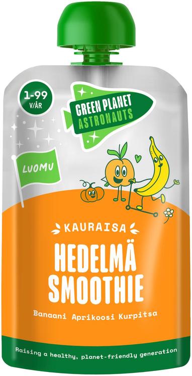 Green Planet Astronauts Luomu Kauraisa Hedelmäsmoothie, 12kk+ 120g