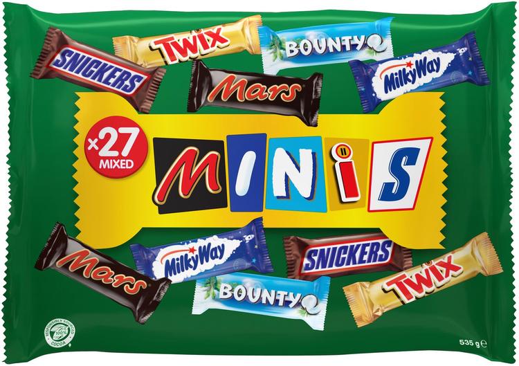 Mars Mixed minis suklaapatukkalajitelma 535g