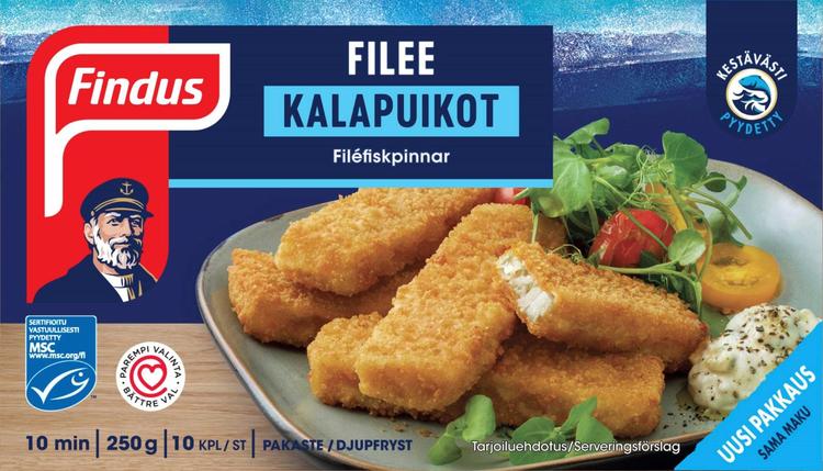 Findus Filee kalapuikot MSC 250g, pakaste