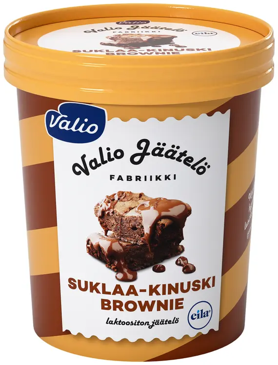 Valio jäätelö 480 ml suklaa-kinuski brownie laktoositon