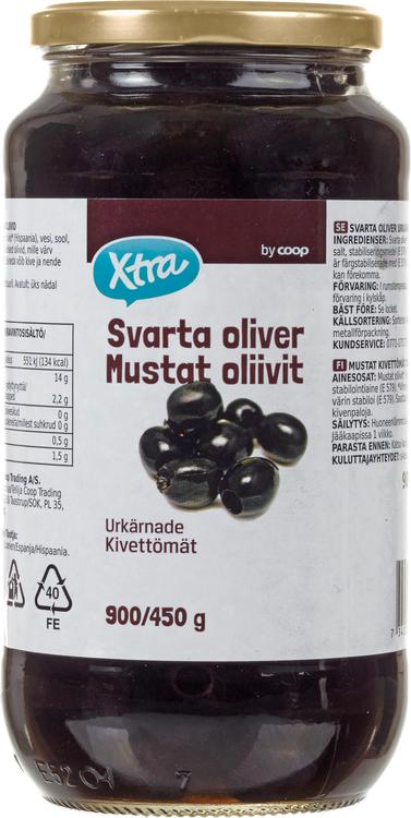 MUSTAT KIVETTÖMÄT OLIIVIT