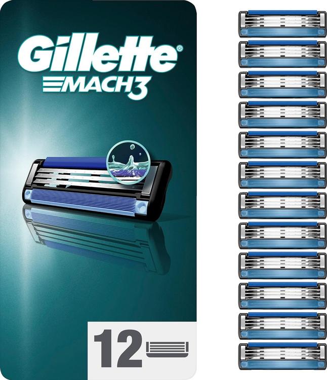 Varuterad Gillette Mach 3-tera XXL 12tk