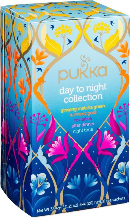 Pukka 20p Teelajitelma Day to Night Collection luomu