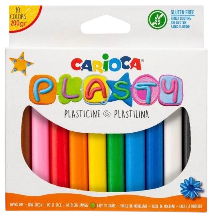 Plastiliin 10 värvi 200 g riputatavas pa