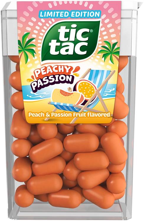 Tic Tac-pastillit persikka-passionhedelmän makuisina 54g