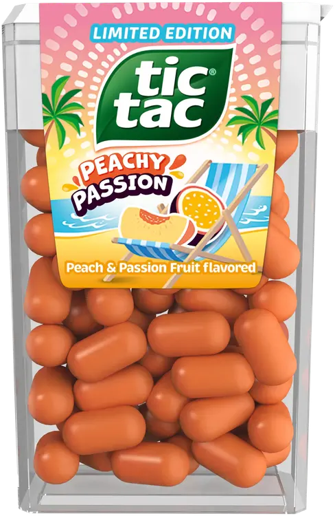 Tic Tac-pastillit persikka-passionhedelmän makuisina 54g