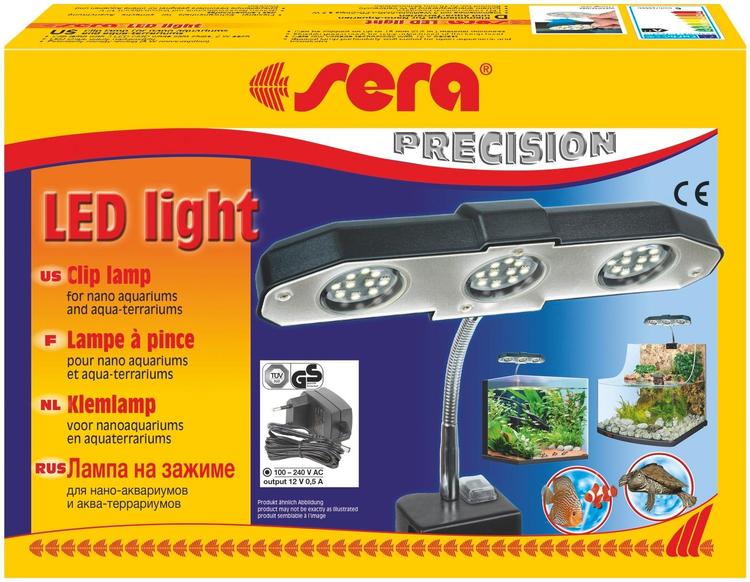 Sera Nano LED-valaisin akvaariolle mukana LED-lamput