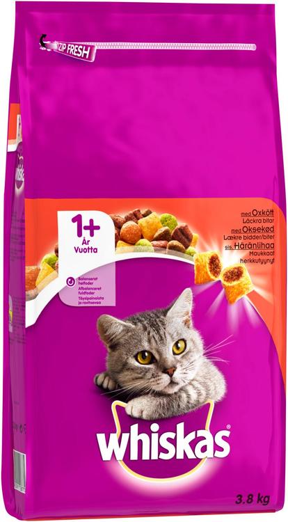 Kuivtoit täiskasvanud kassidele härjalihaga 3,8 kg