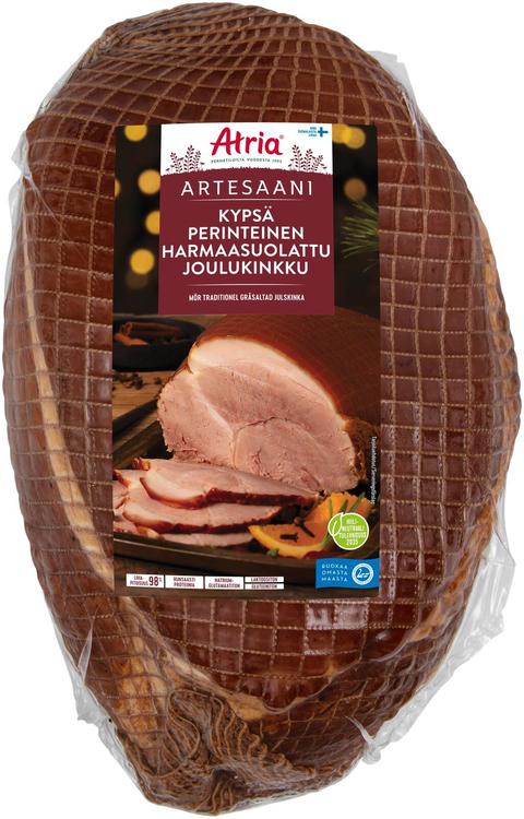 Atria Artesaani Kypsä Perinteinen Harmaasuolattu Joulukinkku n3kg