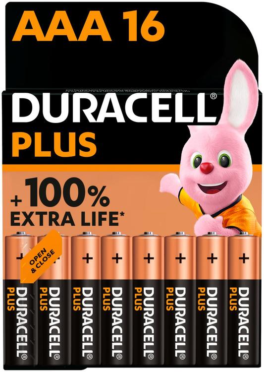 Duracell Plus Power AAA alkaliparisto 16 kpl