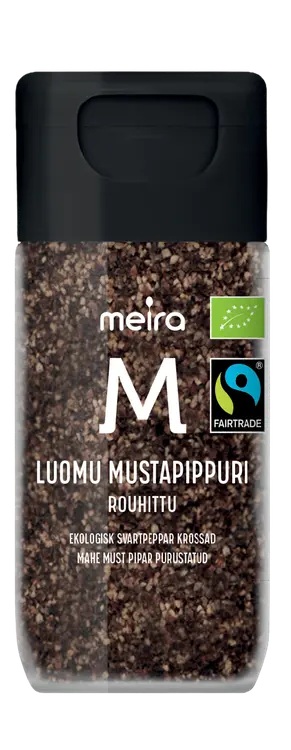 Meira Luomu mustapippuri rouhittu Reilu kauppa 35g
