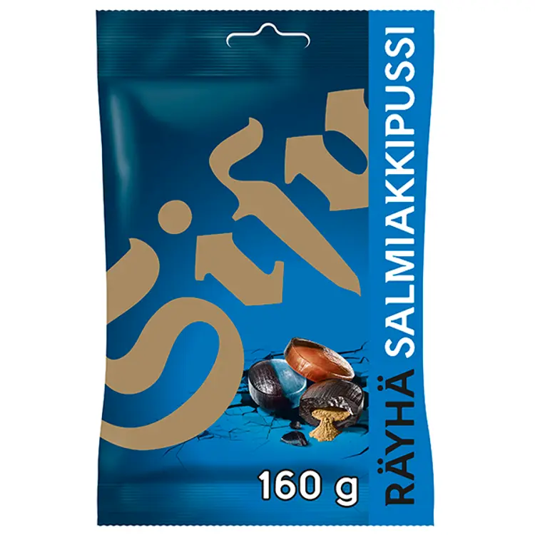 Sisu Räyhä Salmiakkipussi makeissekoitus 160g