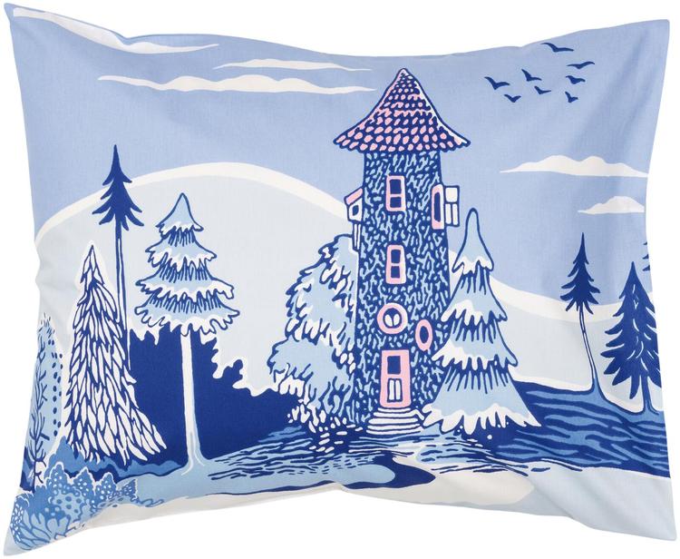 Muumi tyynyliina Kotona viimein 50x60 GOTS