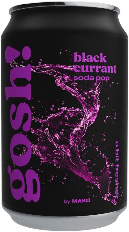 Gosh! Blackcurrant Soda Pop virvoitusjuoma 0,33l tlk