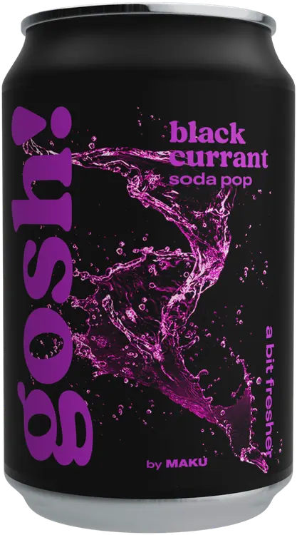 Gosh! Blackcurrant Soda Pop virvoitusjuoma 0,33l tlk