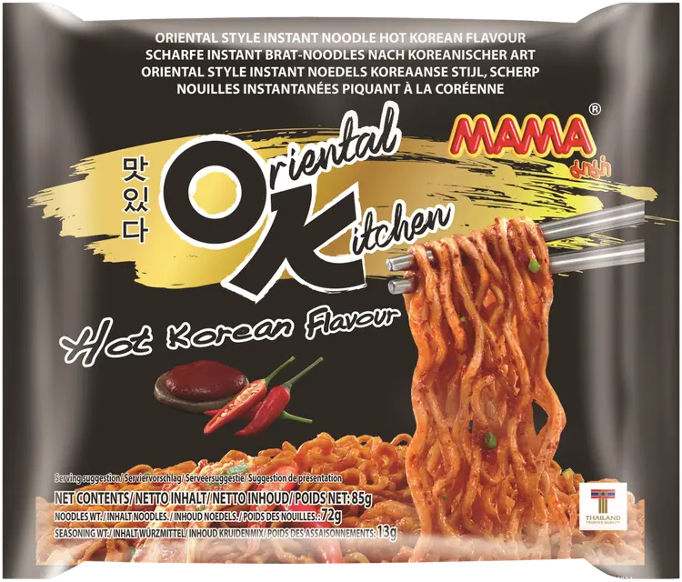Mama OK Hot Korean Flavour Nuudeli Stir fry 85g