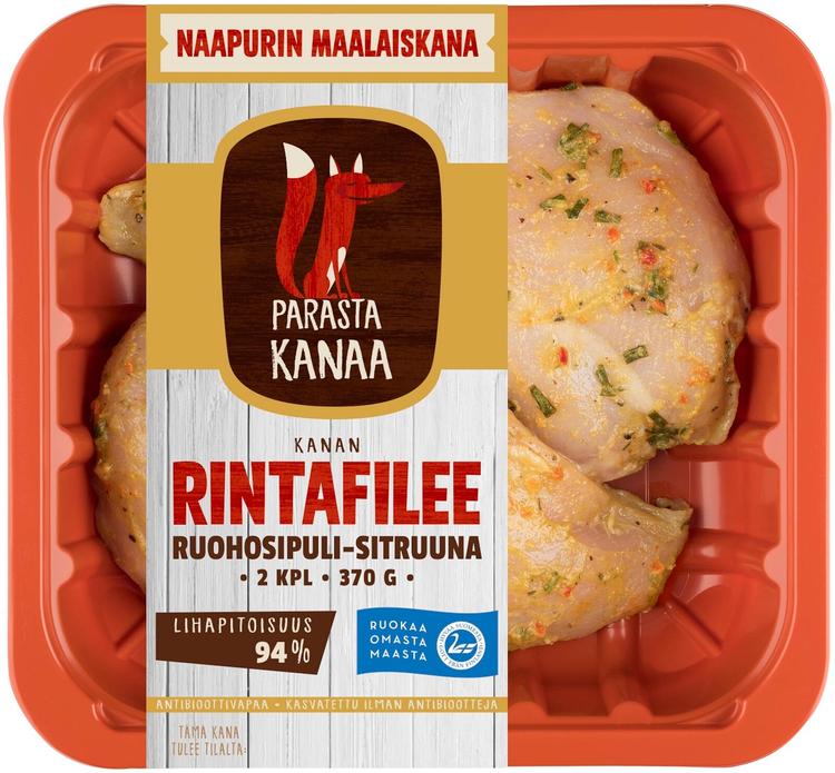 Naapurin Maalaiskanan rintafilee ruohosipuli-sitruuna 370g