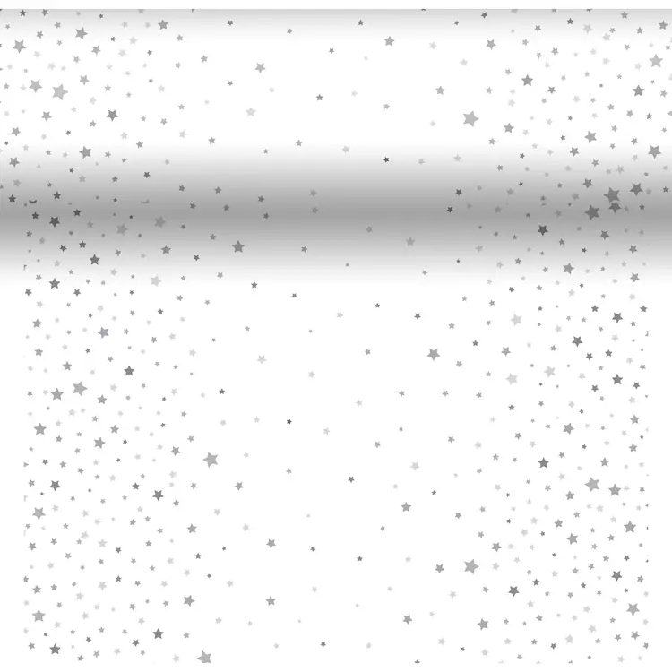 DUNI Dunicel® 0,4 x 4,8m Silver Stardust perforoitu poikkiliina