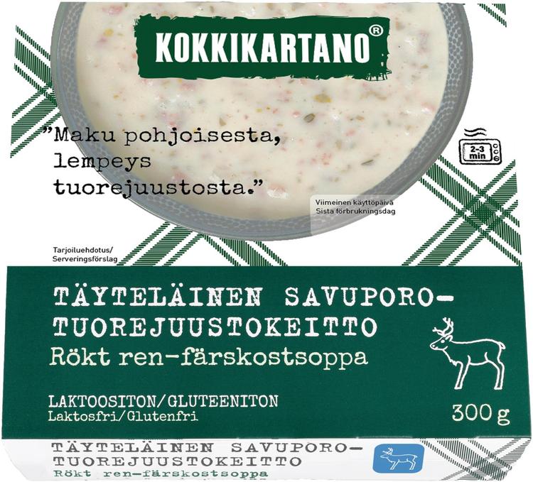 Kokkikartano Täyteläinen Savuporo-tuorejuustokeitto 300g